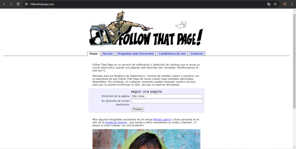 Follow That Page: Tu Asistente Personal para el Monitoreo de Sitios Web