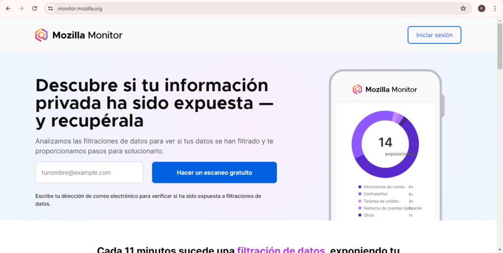 Mozilla Monitor: Tu Aliado en la Protección de Datos en Línea