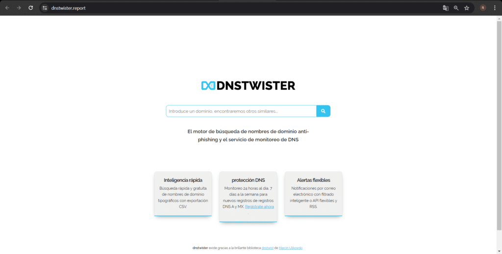 DNSTwister: Detecta y Protege Contra Dominios Maliciosos