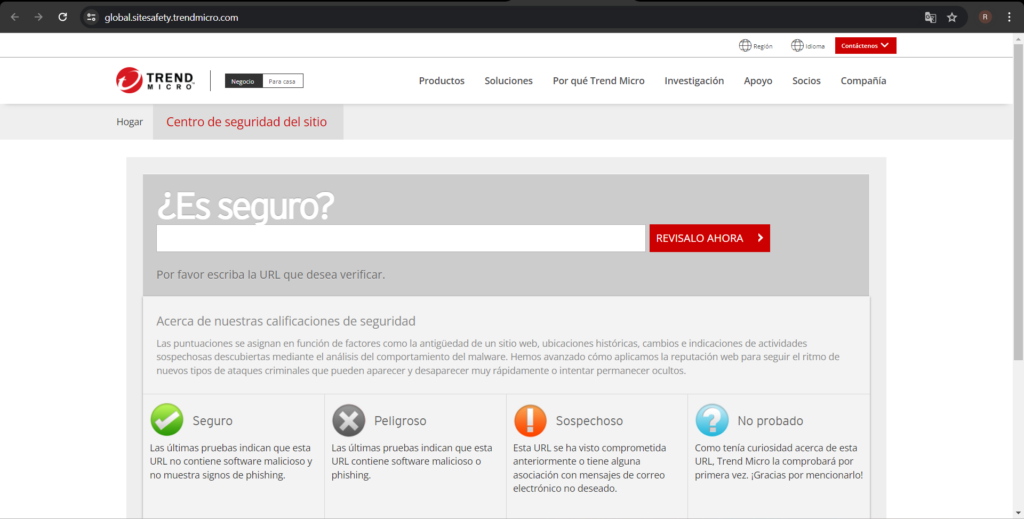 Trend Micro Site Safety Center: Protegiendo tu Experiencia en Internet