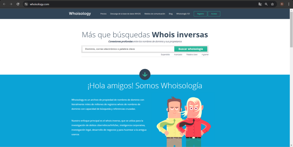 Whoisology: Exploración Integral de Registros Whois